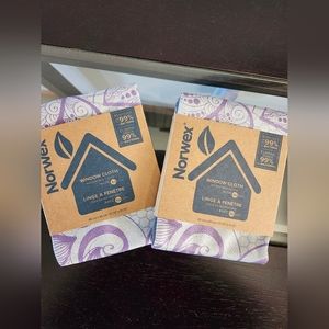 2 Norwex window cloths